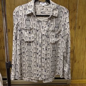 Express button-down shirt in Snakeskin